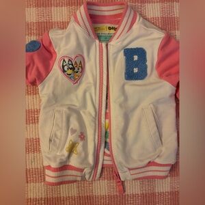 Little Sleepies Bluey Collection Colorful Kids Bomber Jacket